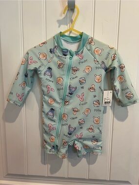 Disney Baby Winnie The Pooh Swim Suit Rash Guard 9M NWT Piglet Tigger Eeyore